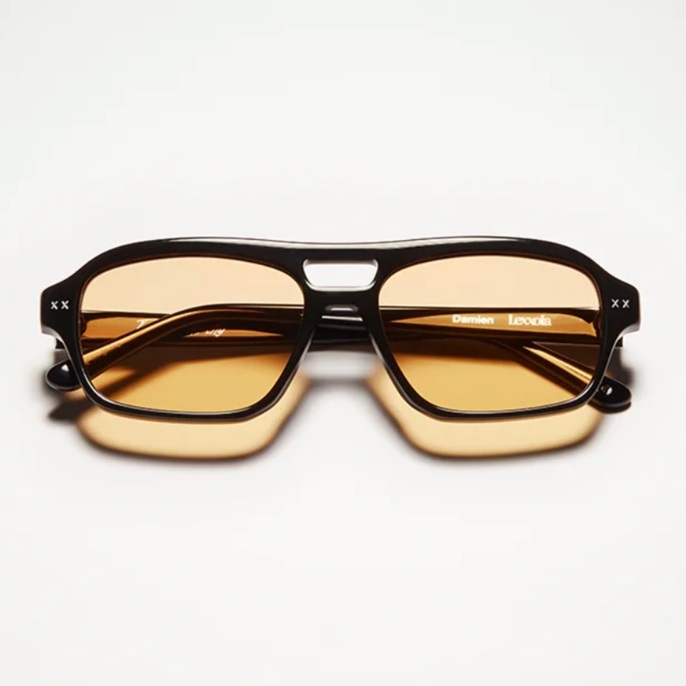 Lexxola Damien black and orange sunglasses - Picture 1 of 4